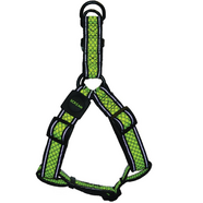 Scream Reflective Step In Harness Loud Green 2.0X43-59Cm