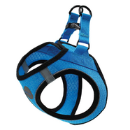 Scream Small Dog Quick Fit Reflective Dog Harness Loud Blue 34-36Cm (Xs)