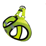 Scream Small Dog Quick Fit Reflective Dog Harness Loud Green 37-40Cm (S)