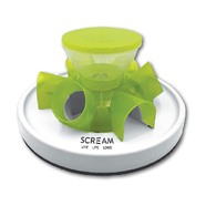 Scream Interactive Cat Tunnel Feeder Loud Green 27.7X13.7Cm