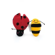 Zippy Claws Ladybug & Bee Cat Toy