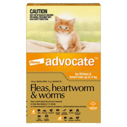 Advocate Spot-On for Kittens & Small Cats Upto 4kg (Orange)
