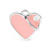 My Family ID Tag Basic Handmade Heart - Pink
