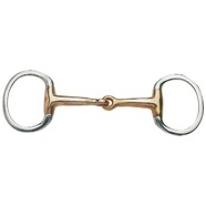 Eggbutt Snaffle Bit w/Thin Copper Mouth - Cob (12.5cm)