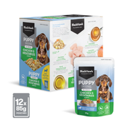 Black Hawk Puppy Chicken and Vegetable Wet Food Pouches