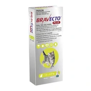 Bravecto Plus for Small Cats (1.2-2.8kg) Green x 1 pack ,  for 2 months full protection from Ticks, fleas, heartworm, worms and ear mites