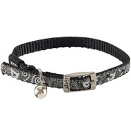 Rogz Sparklecat Pin Buckle Collar Black Xsml