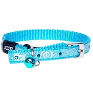 Rogz Sparklecat Pin Buckle Collar Turquoise Xsml