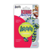 KONG Airdog Squeaker ball with rope Medium   