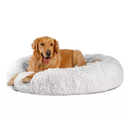 Best Friends by Sheri Donut Shag Bed Frost 45x45" [Breed Size: XLarge/ Giant]