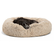 Best Friends by Sheri Donut Shag Bed Taupe 36x36" [Breed Size: Large]