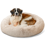 Best Friends by Sheri Donut Shag Bed Taupe 45x45" [Breed Size: XLarge/ Giant]