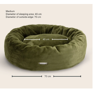 Snooza Cuddler Luxe Fur Bed : Leaf - Medium