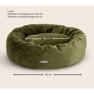 Snooza Cuddler Luxe Fur Bed: Leaf - Large