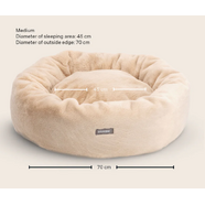 Snooza Cuddler Luxe Fur Bed : Oat - Medium