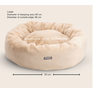 Snooza Cuddler Luxe Fur Bed : Oat - Large