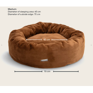 Snooza Cuddler Luxe Fur Bed : Nutmeg - Medium