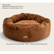 Snooza Cuddler Luxe Fur Bed : Nutmeg - Extra Large