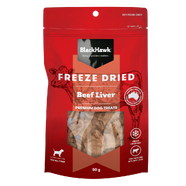 Black Hawk Freeze Dried Beef Liver Dog Treats 50g