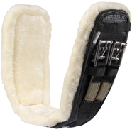 Equi-Prene Elastic Fleece Lined Dressage Girth - Black