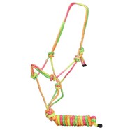 Fort Worth Rope Halter w/Lead - Rainbow 10'