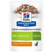 Hills Prescription Diet Feline Metabolic 12 x 85g Pouches