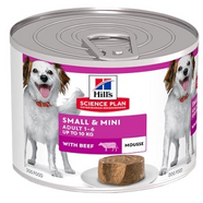 Hills Science Diet Small & Mini Adult Mousse with Beef 200g x12