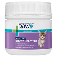 Paw Digest + Protect Kitten Care Chews 75gm