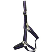 Rancher No-Rub Deluxe Halter - Black w/Purple Stripe