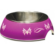 Catit 2-in-1 Bowl 160ml - Purple Butterfly