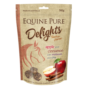 Equine Pure Delights Apple and Cinnamon with Mollasses and Chia [Size: 500g]