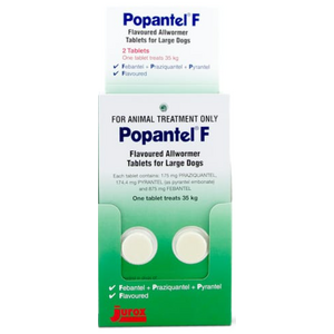 Popantel F Allwormer for Large Dogs (35 kg) 2pk