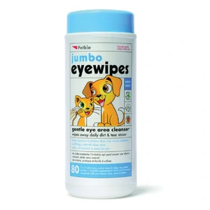 Petkin Jumbo Eye Wipes 80Pk