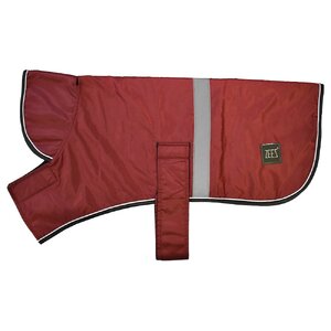 Zeez Dapper Dog Coat Size 10 (25Cm) Warm Maroon