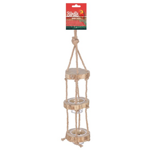 Birdie Naturals 3 Tier Java Trunk Feeder 26 x 10cm