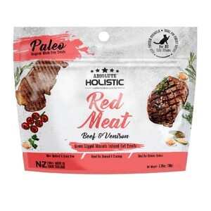 Absolute Holistic Air Dried Cat Treats 50g - Red Meat Beef & Venison