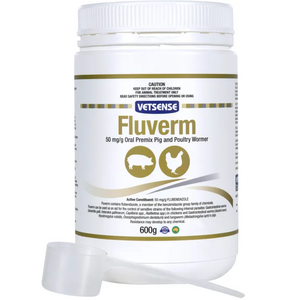 Vetsense Fluverm Pigs & Poultry Wormer 600g