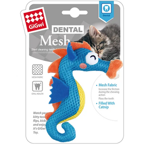 GiGwi Dental Mesh With Catnip Seahorse