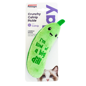 Petstages Crunchy Catnip Pickle Kicker