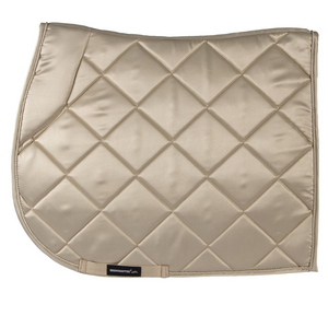 Showmaster Satin General Purpose Saddle Pad with High Wither - Beige