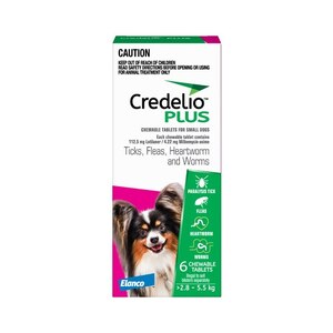 Credelio Plus Small Pink 2.8-5.5kg - 6pk