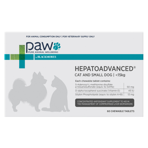 Paw Hepatoadvanced for Cats and Small dogs 60 pack  