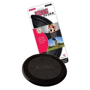 Kong Flyer Extreme Black Rubber Dog frisbee