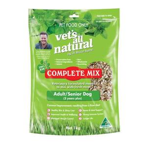 Vets all Natural Complete Mix Adult/ Senior Dog 1kg (Dr Bruce)