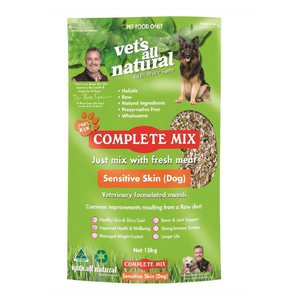 Vets all Natural Complete Mix Sensitive Skin 1kg (Dr Bruce)