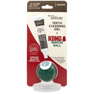 TropiClean Enticers Kong Dental Ball & Gel for Dogs - Medium