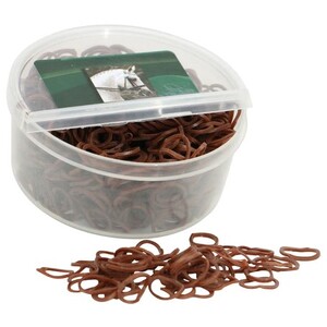 Braid-Ettes Rubber Bands Brown (800pcs/Box)