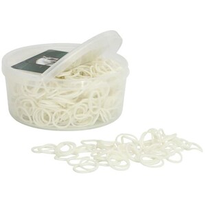 Braid-Ettes Rubber Bands White (800pcs/Box)