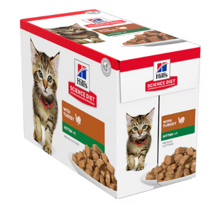 Hills Science Diet Feline Kitten with Turkey Pouches