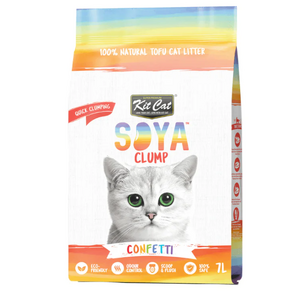 Kit Cat Soya Clump Litter Confetti (7L) 2.5kg